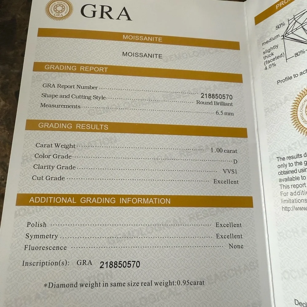 Moissanite Earrings - Picture 11 of 12